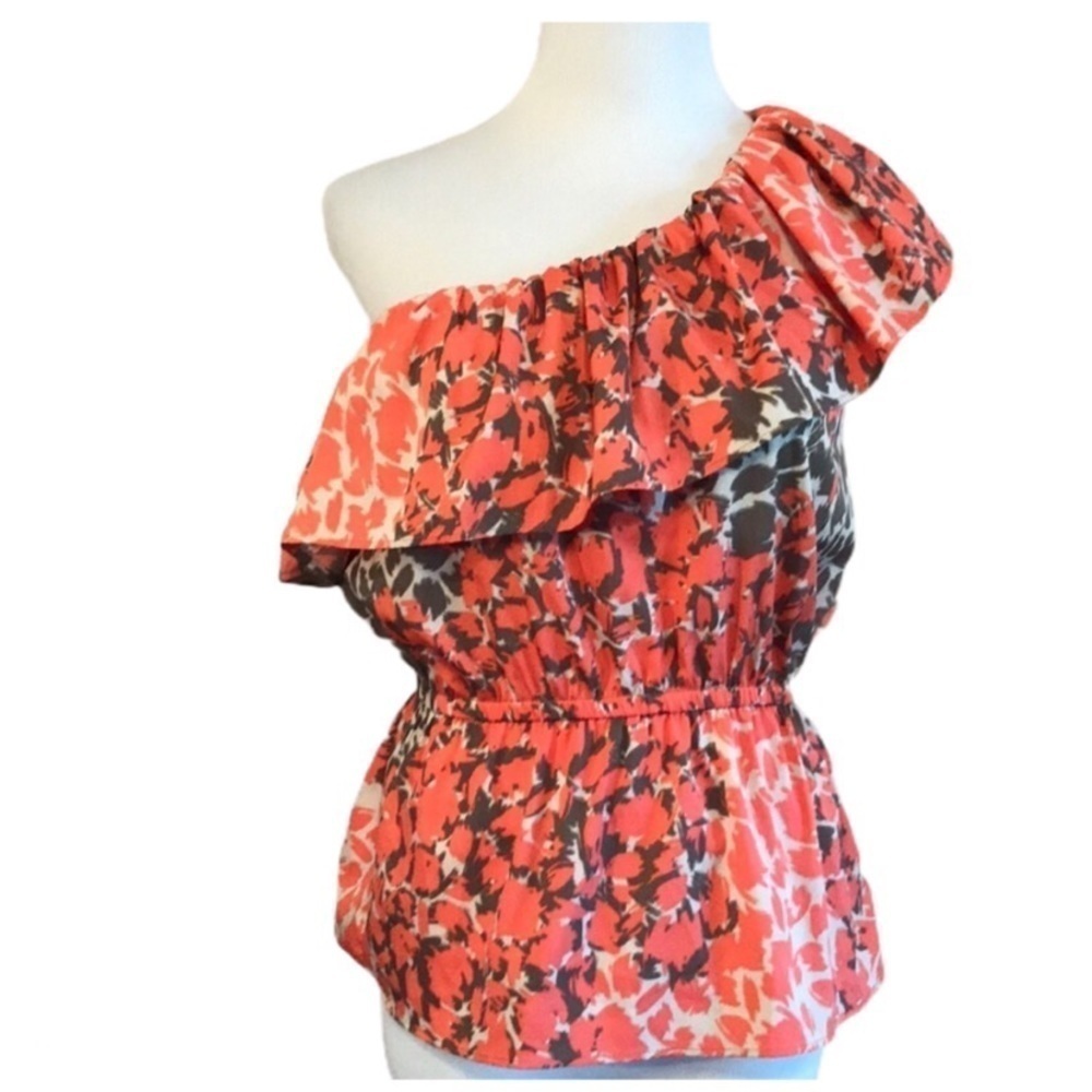 Banana republic asymmetrical off shoulder blouse